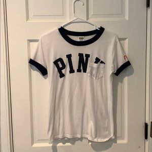 White Victories secret pink shirt